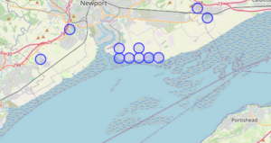 Hairy Dragonfly records on the Gwent Levels 2020-2022